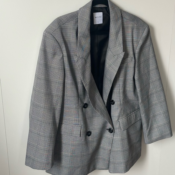 MOTF oversized plaid blazer - New with tags - Picture 1 of 1